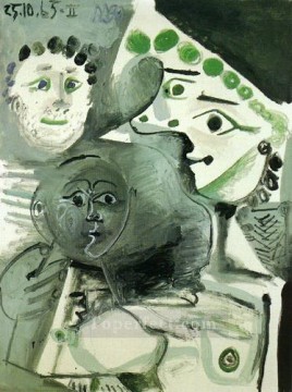 Hombre Madre e Hijo II 1965 cubismo Pablo Picasso Pinturas al óleo